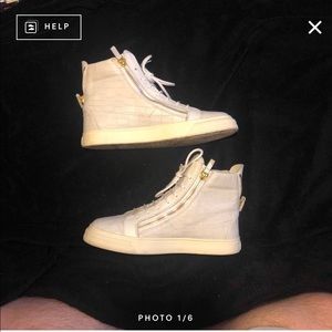 Giuseppe Zanotti white high top sneaker